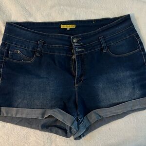 Women's Blue Denim Shorts Size 18